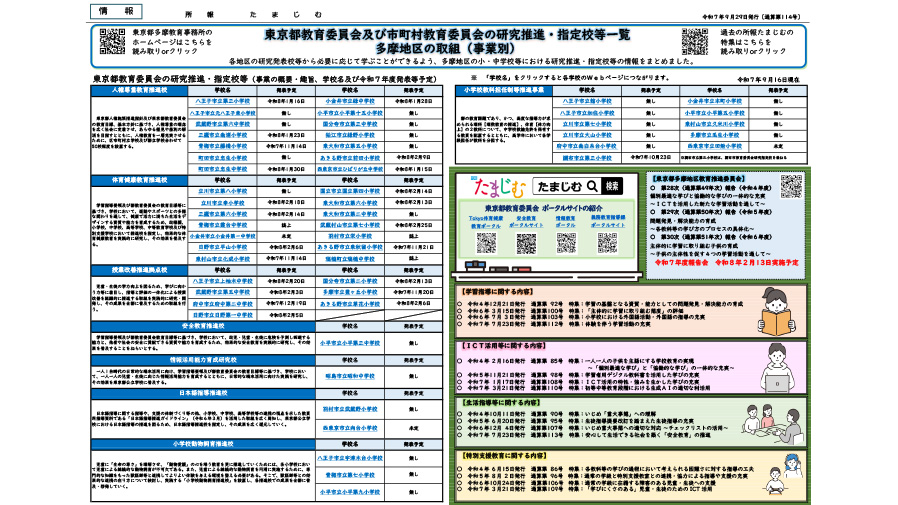 所報「たまじむ」第１１４号